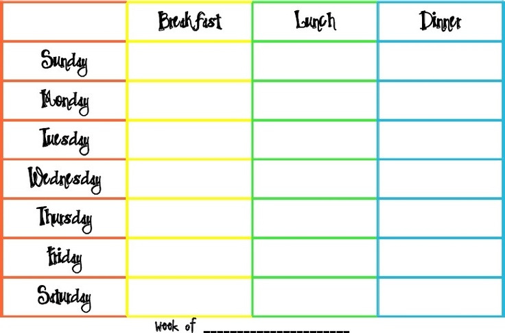 6 Best Images of Free Cute Printable Menu Planners - Free ...