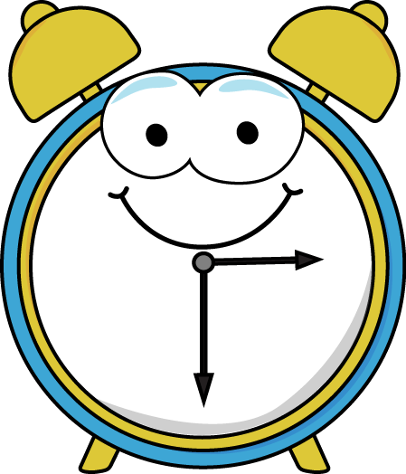 Happy Clock Clipart