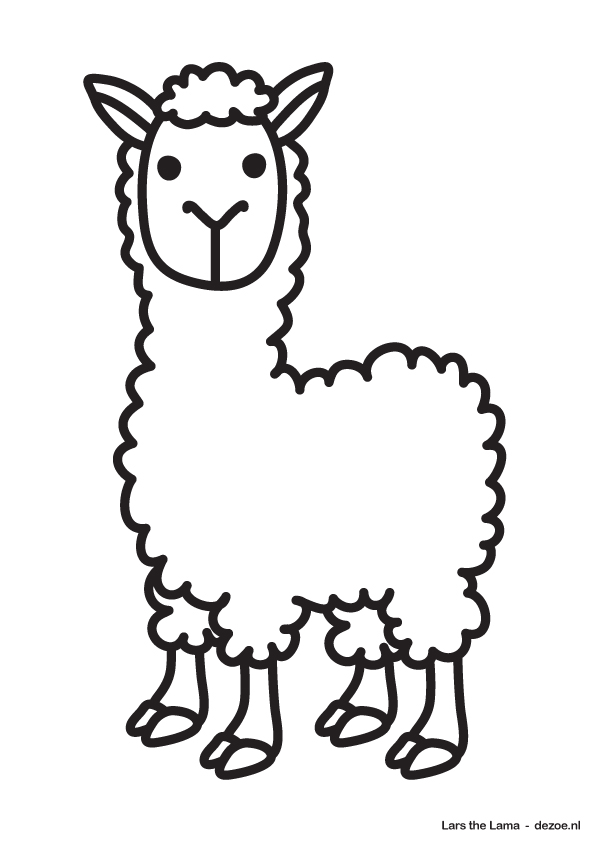 Lama Drawing - ClipArt Best