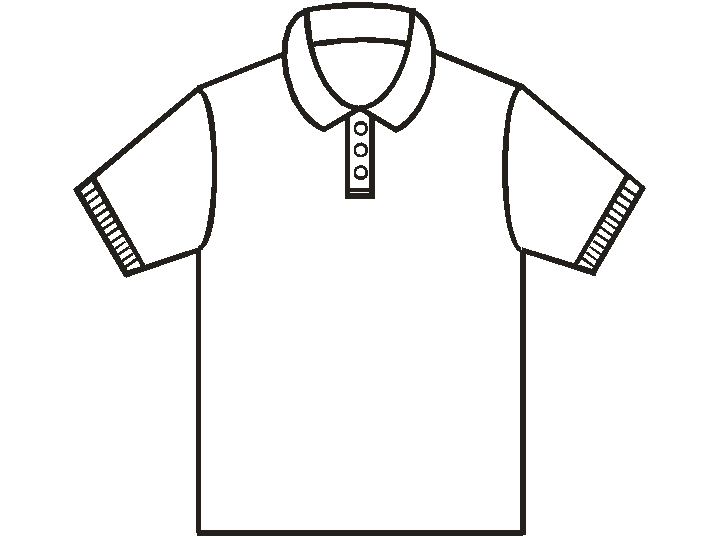 Shirt black and white clipart
