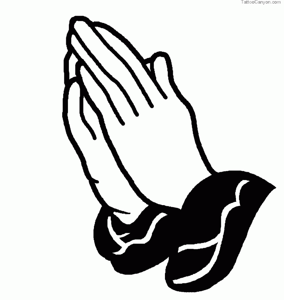 Praying Hands Coloring Page Free - AZ Coloring Pages