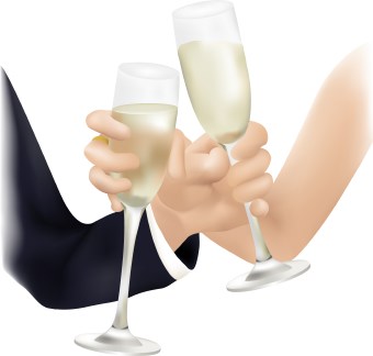 Champagne toast clip art - ClipartFox