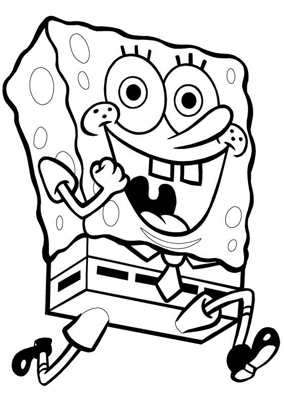 Spongebob Squarepants Drilling Road Coloring Page - Boys Coloring ...