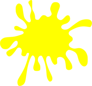 Yellow Splat Clip Art - vector clip art online ...