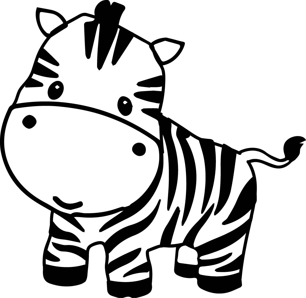 Cute zebra clipart