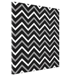 Black And White Zigzag Art & Framed Artwork | Zazzle