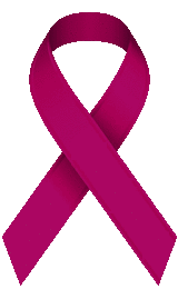 Burgundy Awareness Ribbon Clip Art