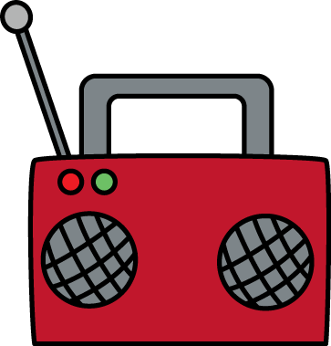 Red Radio Clip Art - Red Radio Image