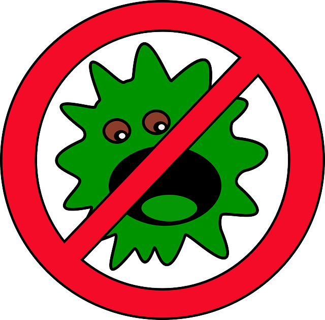 Germ free in school clipart