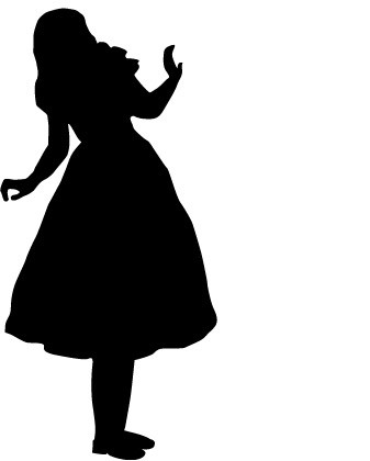 Image - Alice in wonderland silhouette.jpg | Dumbledore's Army ...