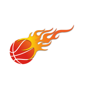 Flaming Basketball Clipart - Tumundografico