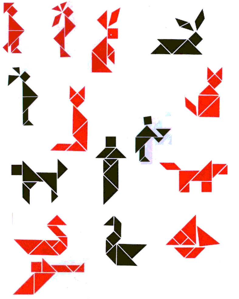 Tangram Animaux - ClipArt Best