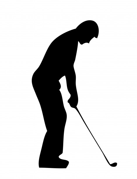 Golf Club Silhouette Clipart