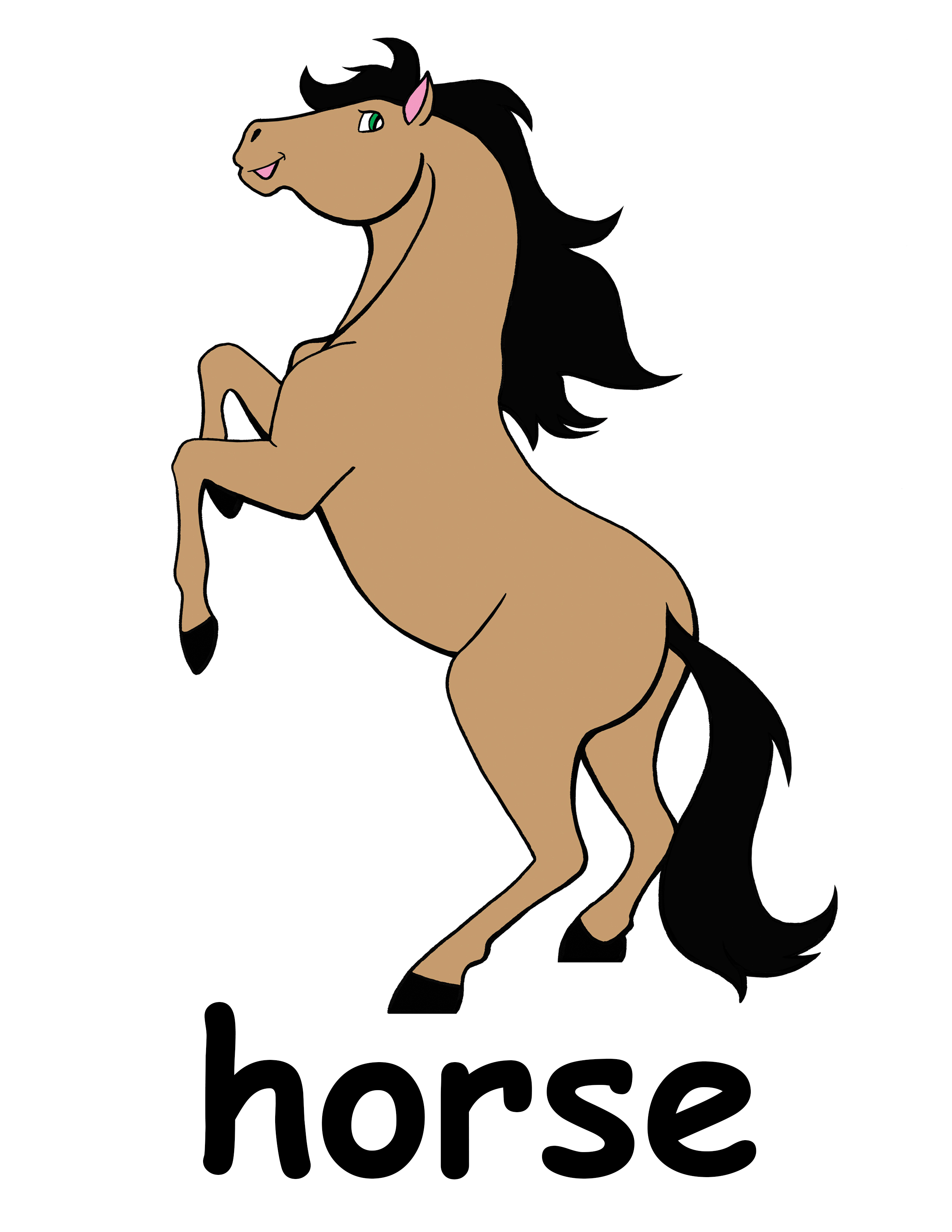 Horse clipart cute