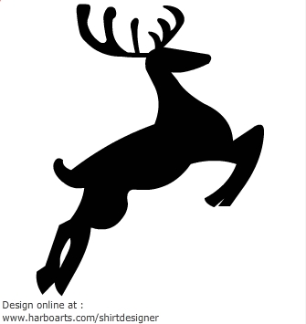 Download : Reindeer Silhouette - Vector Graphic