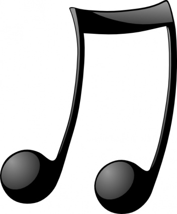 Music notes symbols clip art