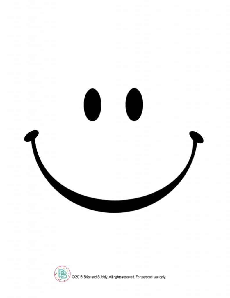 Happy Face Template ClipArt Best