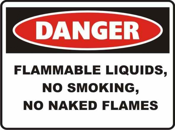 PR33 Signs of Safety Danger Flammable liquids, no smoking, no ...