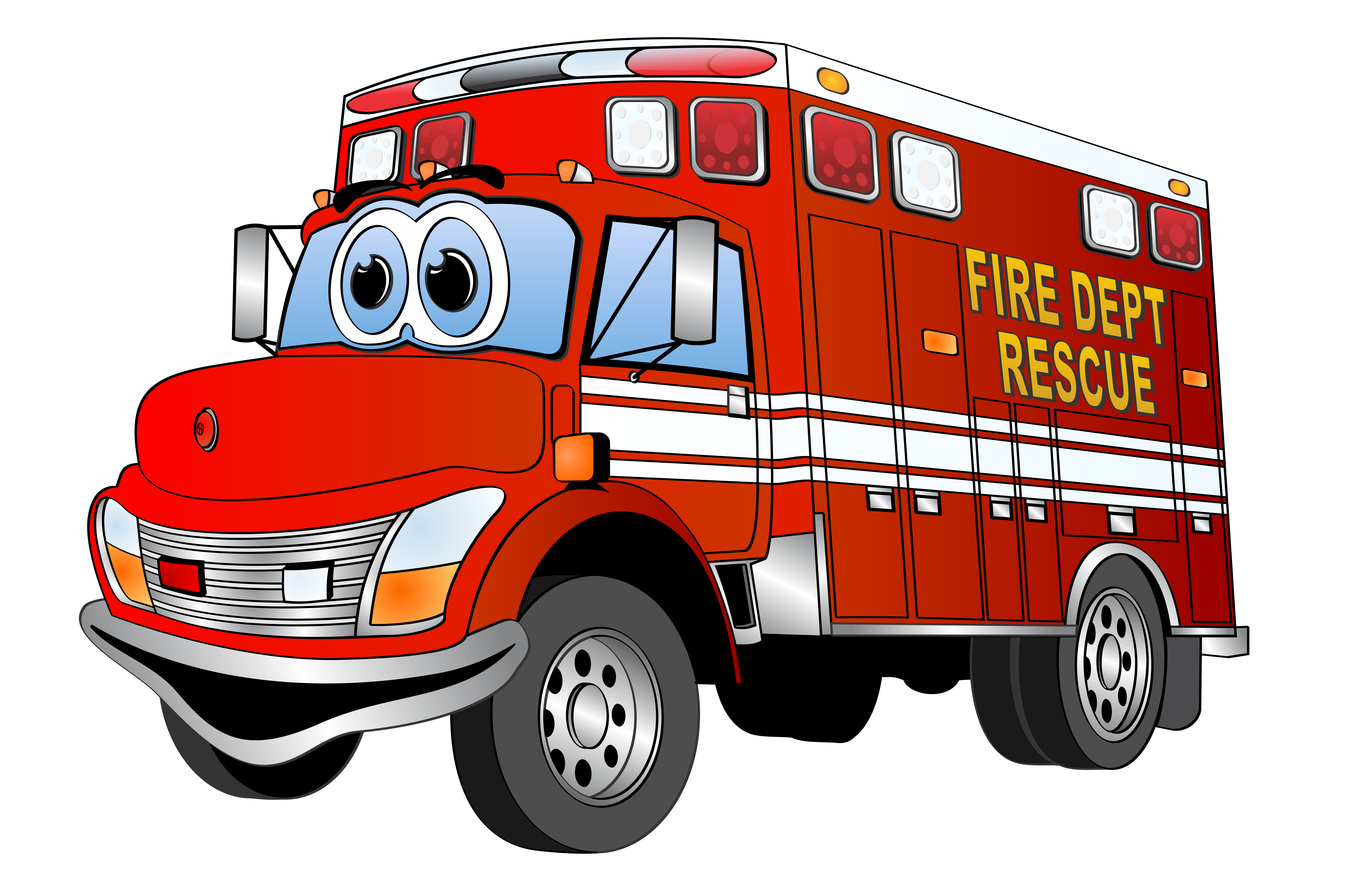 Fire engines clipart