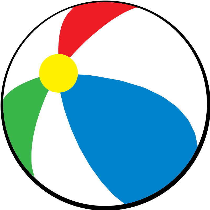 Clip art beach ball