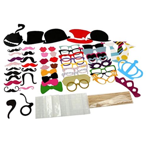 Photo Booth Prop 60 Piece Kit For Wedding Party Reunion Birthday ...