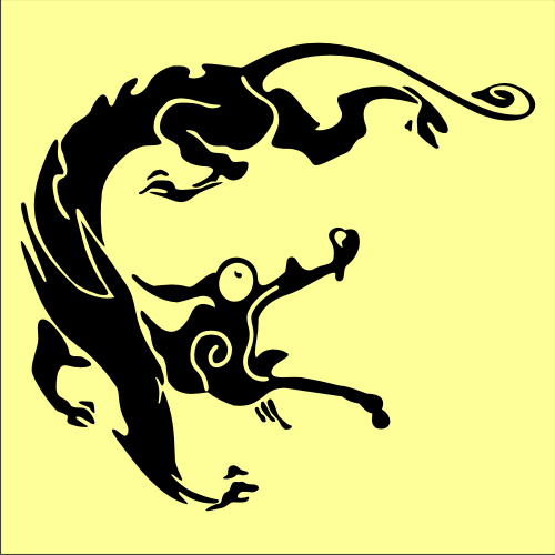 Chinese Dragon Silhouette - ClipArt Best