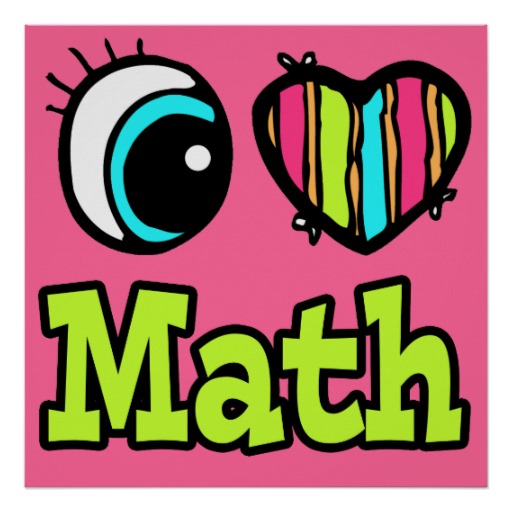 I Love Math Clipart