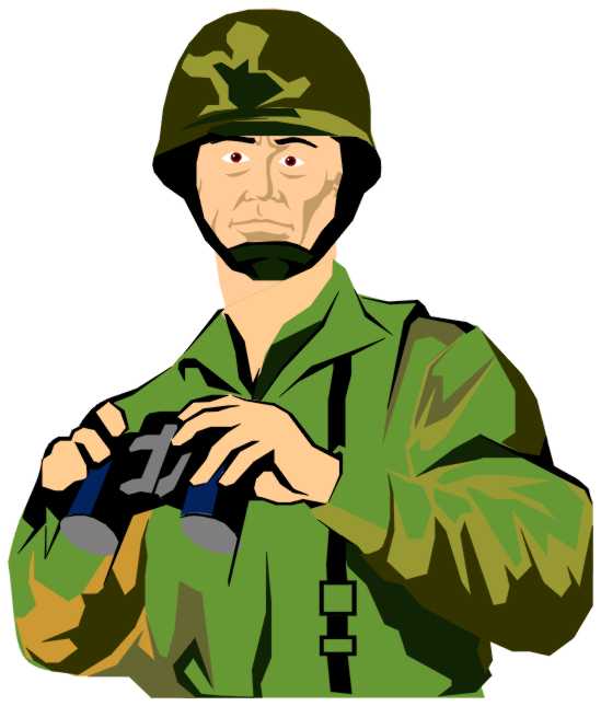 Military people clip art a soldier in desert camo a soldier and ...