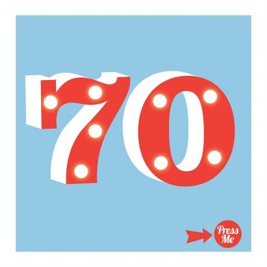 70 Showtime Light Up Age 70th Birthday Card - Â£5.99 - A great ...