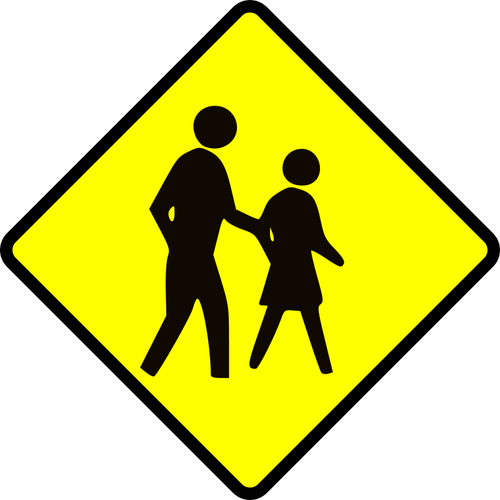 School crossing sign | Public domain vectors