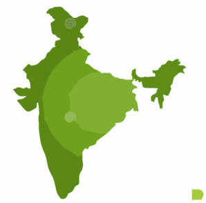 Map India Clip Art - vector clip art online, royalty ...