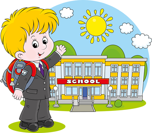 Cute school children vectors geaphics set 02 free – Over millions ...