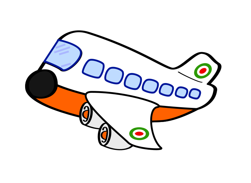 Airplane cartoon clipart