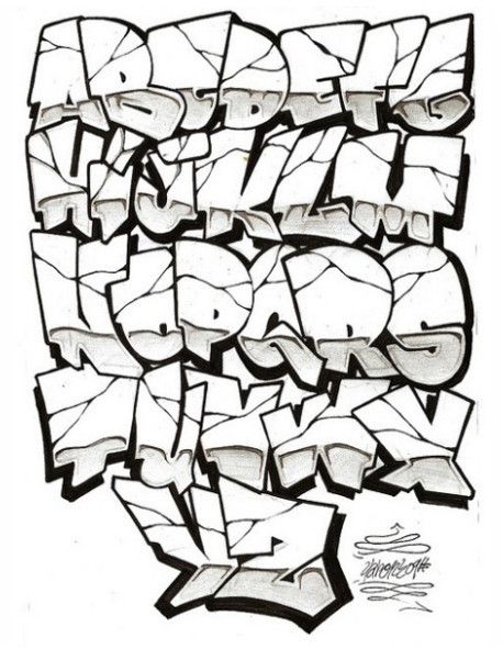 Ã?ber 1.000 Ideen zu „Graffiti Alphabet auf Pinterest | Graffitti ...