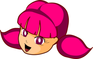 Anime Girl Pink Hair Clip Art - vector clip art ...
