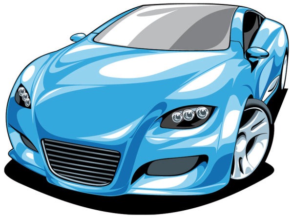 Sports Car Cartoon