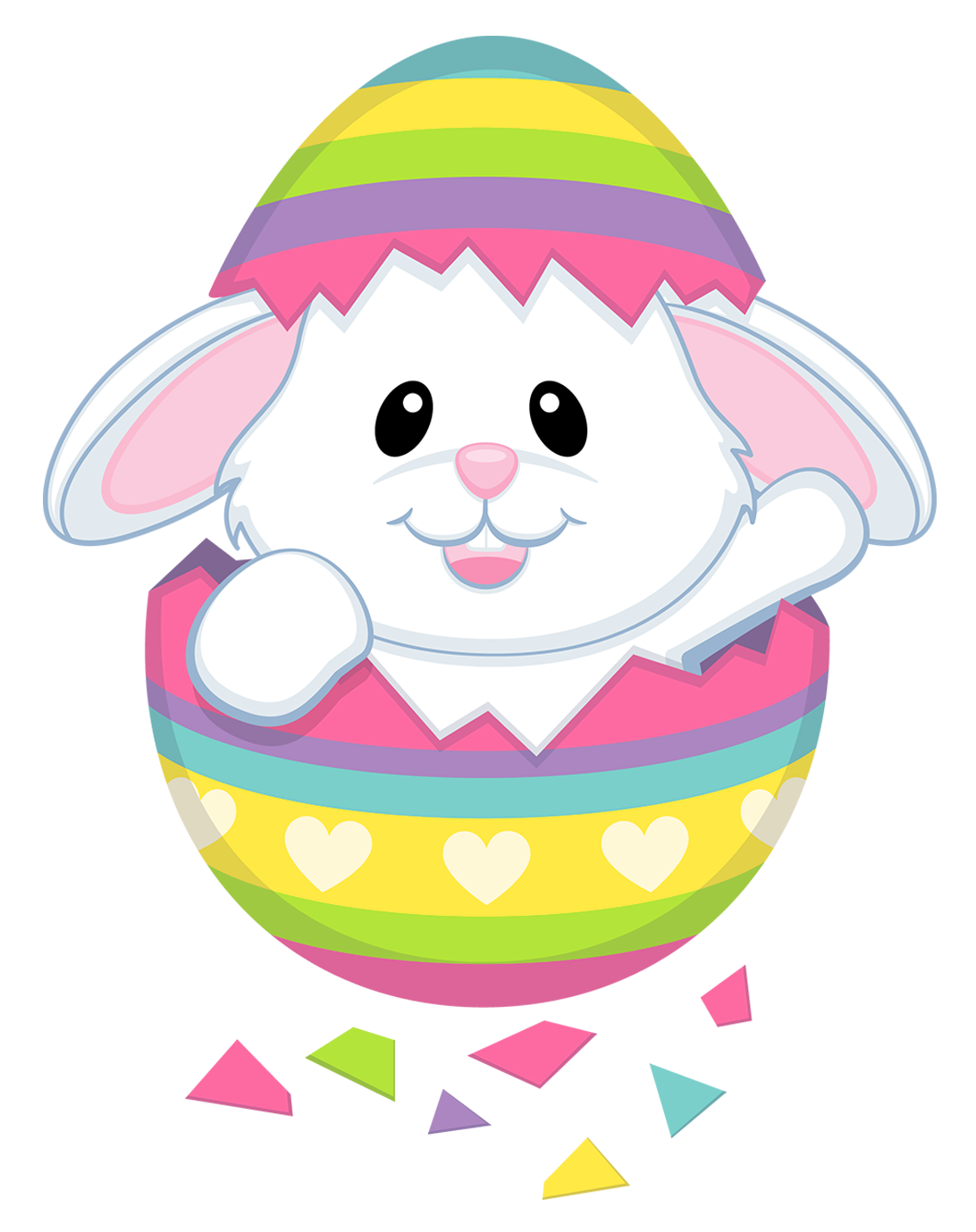 Cute Easter Bunny Transparent PNG Clipart