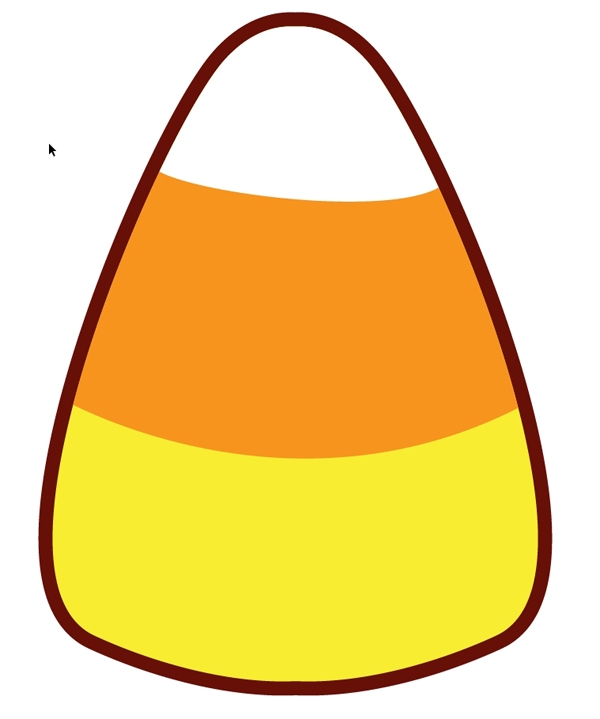 Candy Corn Cut Out Template