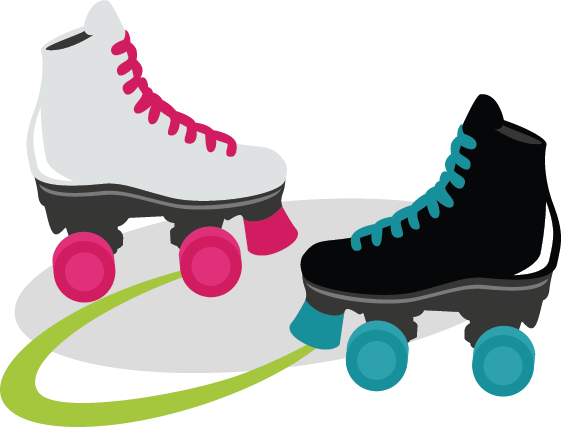 Clip art roller skates