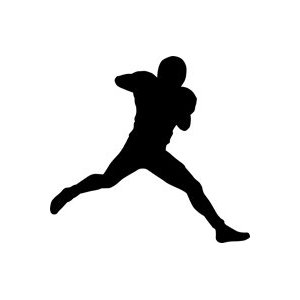 Tight End Football Stencil - 48 inch (at longest point) - 60 mil ...