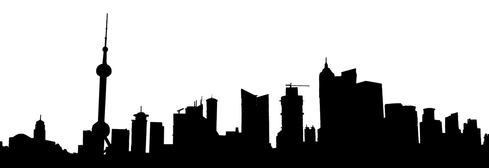 Black And White Silhouette Philadelphia City Skyline Stock Photo ...