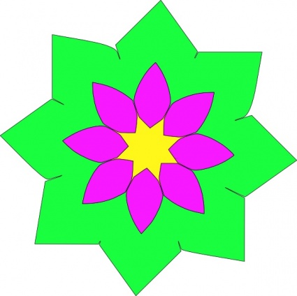 Download Geometric Flower Shape clip art Vector Free