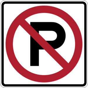 No Parking Sign clip art - vector clip art online, royalty free ...