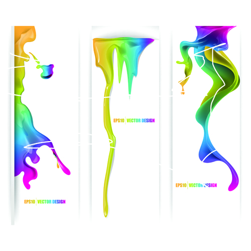 Abstract Dabs of paint backgrounds art vector 04 - Vector ...