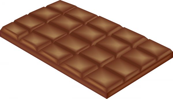 Illustration of a chocolate bar. - stock photo free