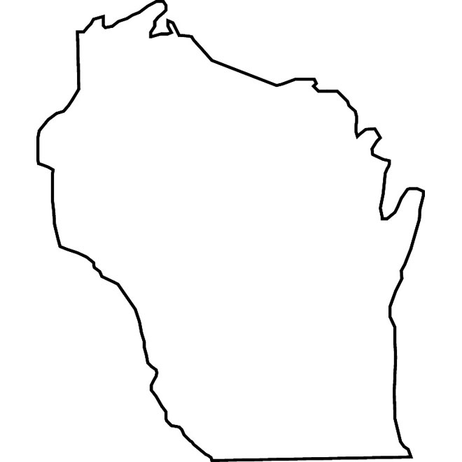 Best Photos of Wisconsin State Map Outline - Wisconsin State ...