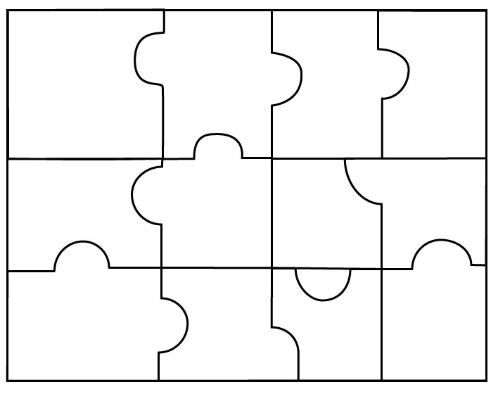 Best Photos of Nine Piece Puzzle Template - 9 Piece Puzzle ...