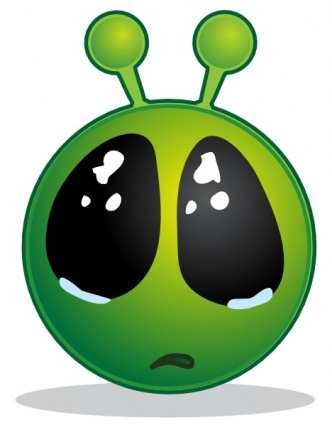 Smiley Green Alien Big Eyes clip art - Download free Other vectors