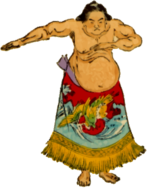 Clipart - Sumo wrestler 4