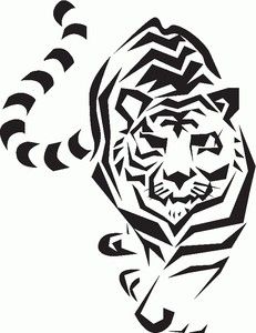 Tiger Silhouette Clipart